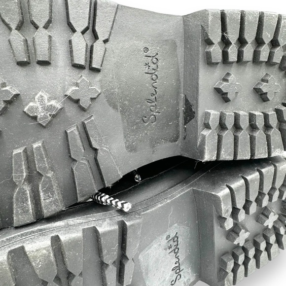 Splendid Yvette Suede Faux Shearling Trim Lace Up Booties, Black, Size 7M - Picture 11 of 12